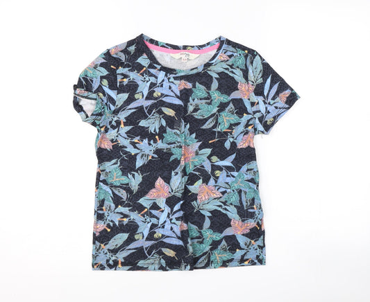 red tag Girls Blue Floral  Basic T-Shirt Size 9-10 Years