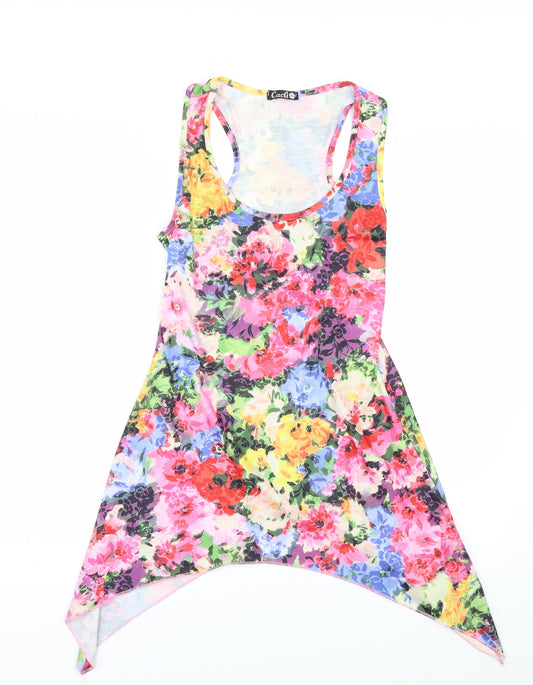 CACTI Womens Multicoloured Floral  Basic T-Shirt Size 10