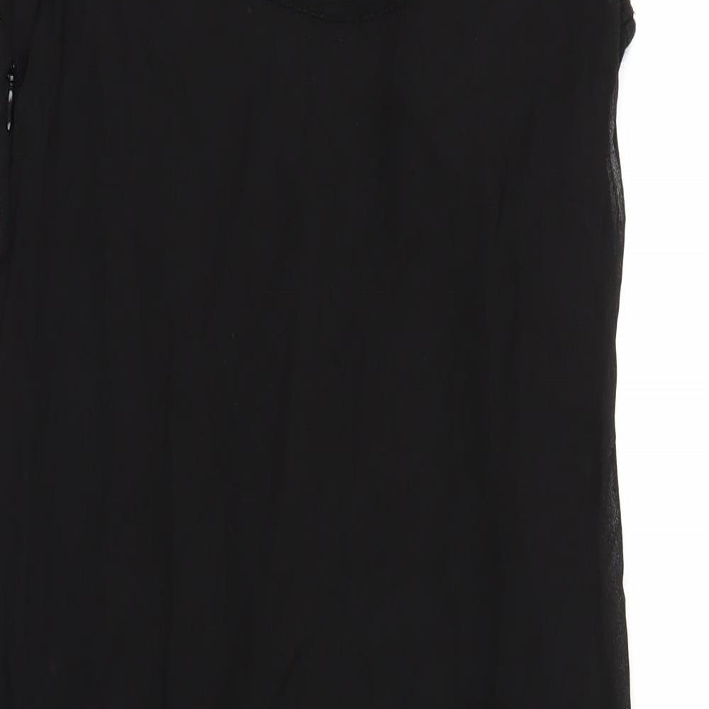 TD Womens Black Geometric  Shift  Size 10