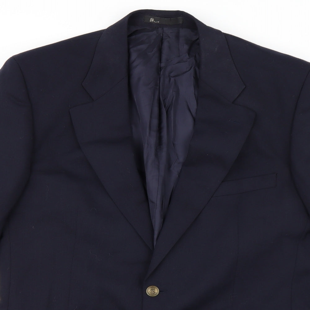 BHS Mens Blue   Jacket Suit Jacket Size 40