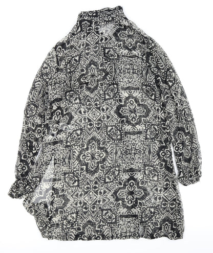 Back view of Papaya women’s black fit & flare, size UK 14