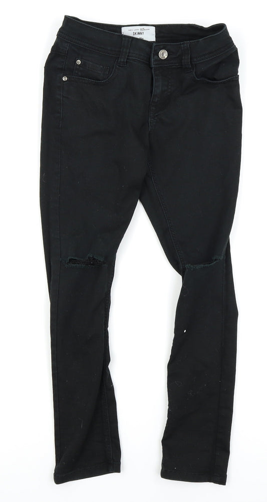 New Look Girls Black   Skinny Jeans Size 10 Years