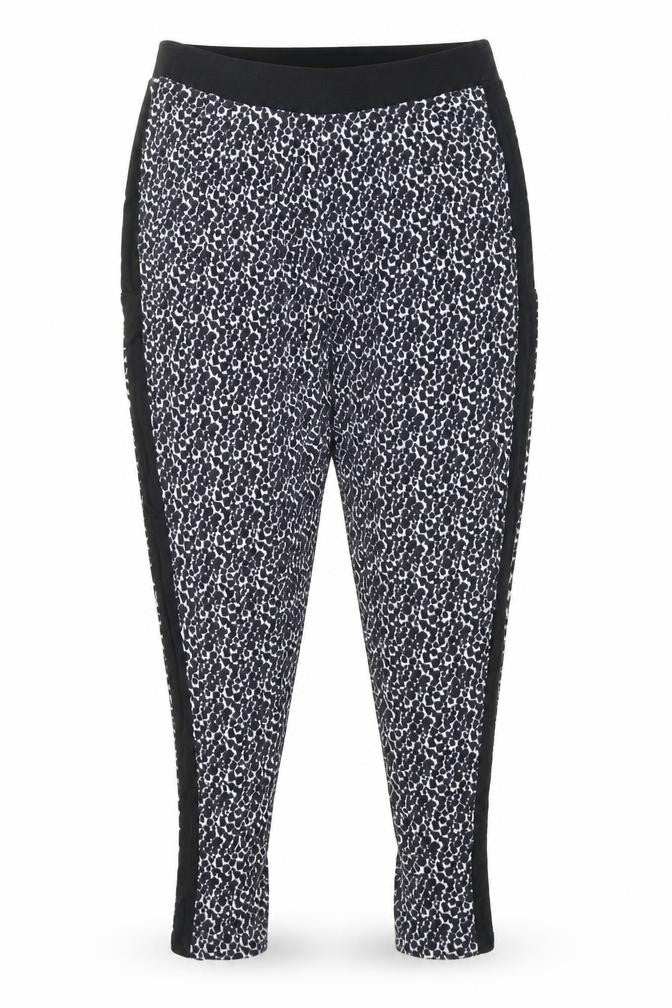 Next Womens Black Animal Print  Chemise Lounge Pants Size 10