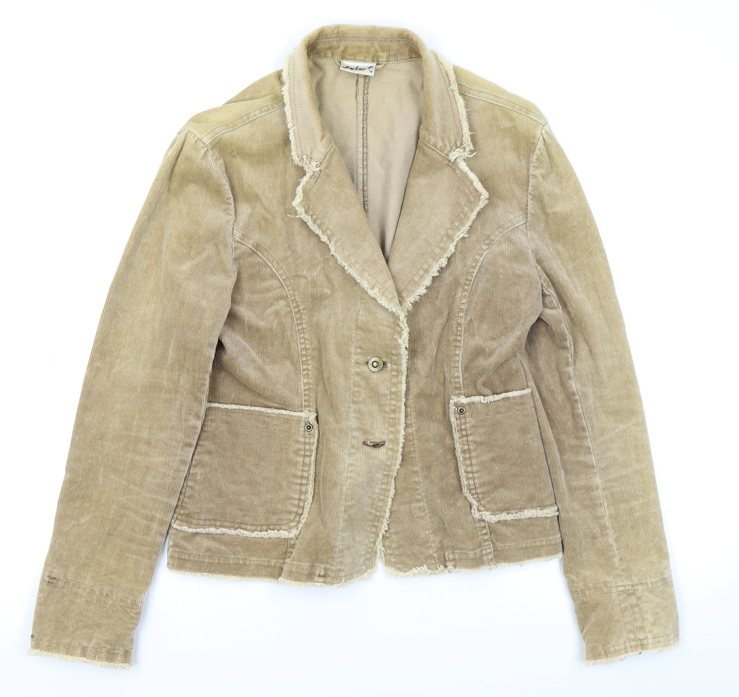 Select Womens Beige   Cardigan Jumper Size 14