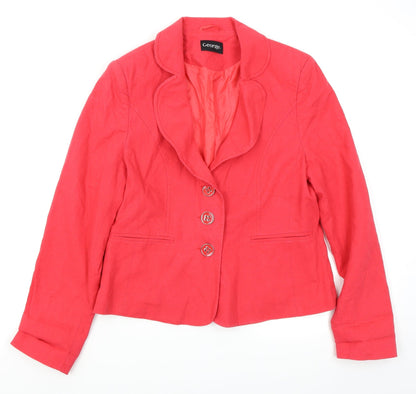 Front view of Asda George women’s pink jacket blazer, size UK 14