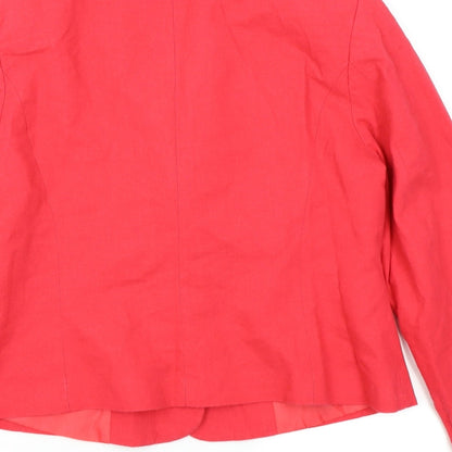 Brand and care label for Asda George women’s pink jacket blazer, size UK 14