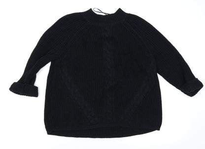 Front view of Asda George women’s black jumper, size UK 14