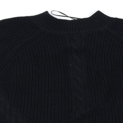 Close-up detail of Asda George women’s black jumper, size UK 14