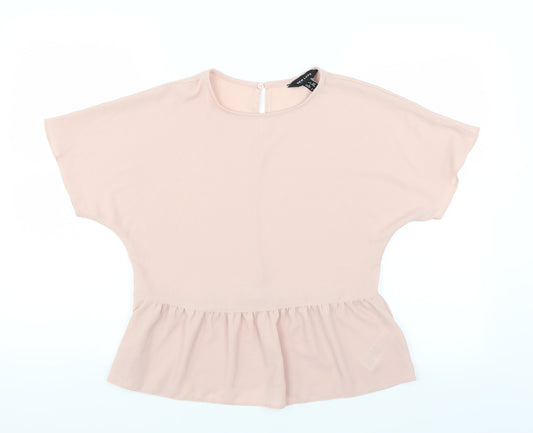 New Look Womens Pink   Basic Blouse Size 6