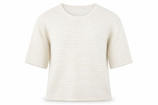 Front view of F&F women’s white jumper, size UK 12
