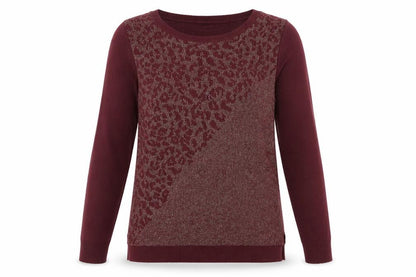 Front view of Originals women’s purple jumper, size S, - glittery