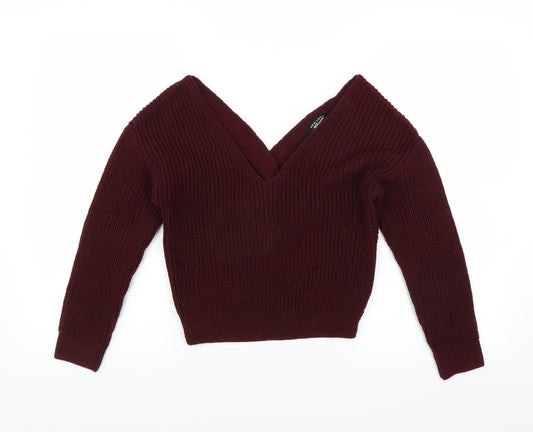 New Look Girls Purple   Pullover Jumper Size 10-11 Years
