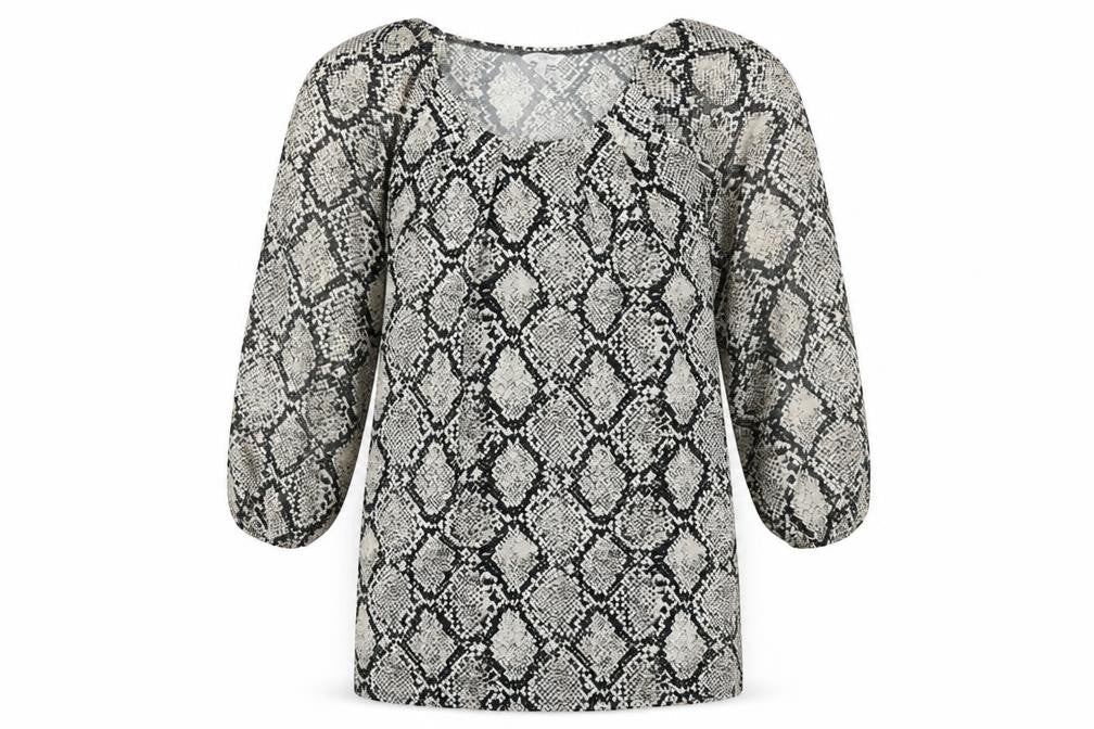 New Look Womens Grey Animal Print  Sheath  Size 12