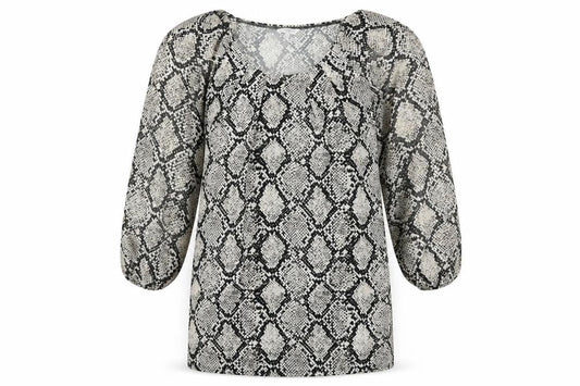 New Look Womens Grey Animal Print  Sheath  Size 12