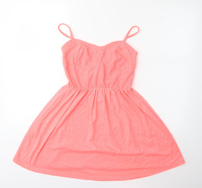 Front view of Atmosphere women’s pink basic blouse, size UK 10
