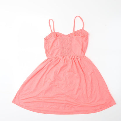 Back view of Atmosphere women’s pink basic blouse, size UK 10