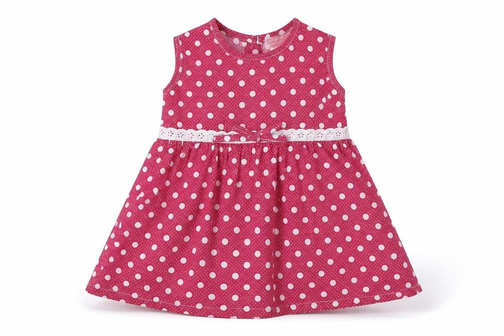 Isabelle Rose Collection Baby Pink Polka Dot  Fit & Flare  Size 12-18 Months