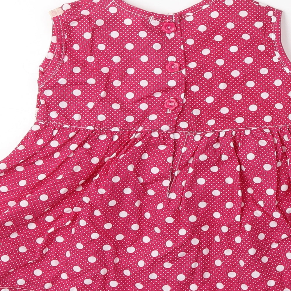 Isabelle Rose Collection Baby Pink Polka Dot  Fit & Flare  Size 12-18 Months