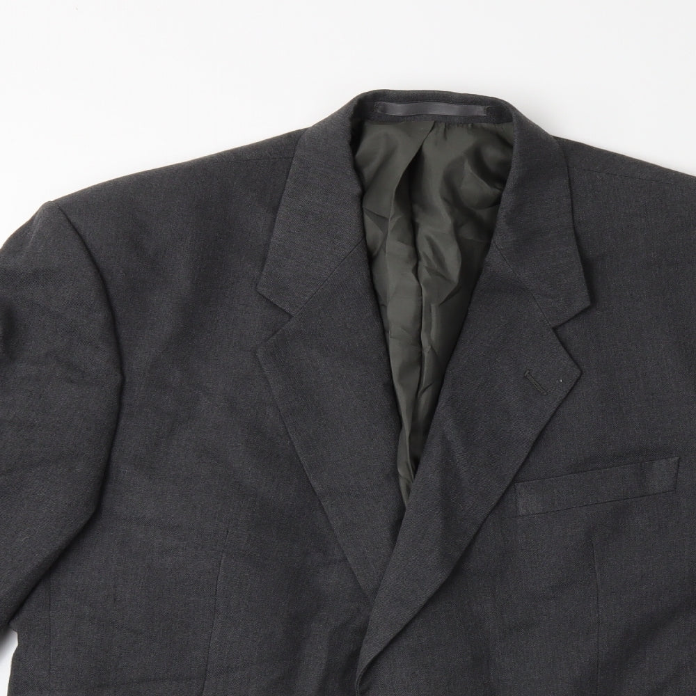 Preworn Mens Grey   Jacket Suit Jacket Size 46