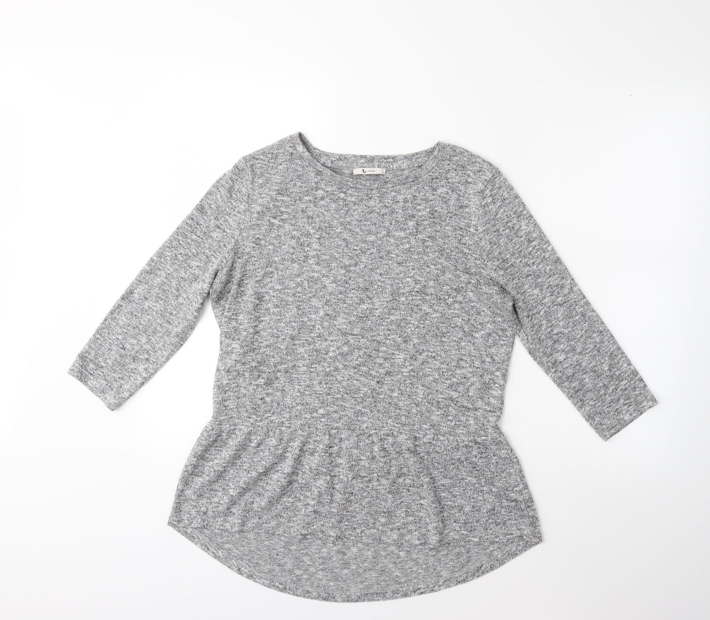 TU Womens Grey  Knit Pullover Jumper Size 8