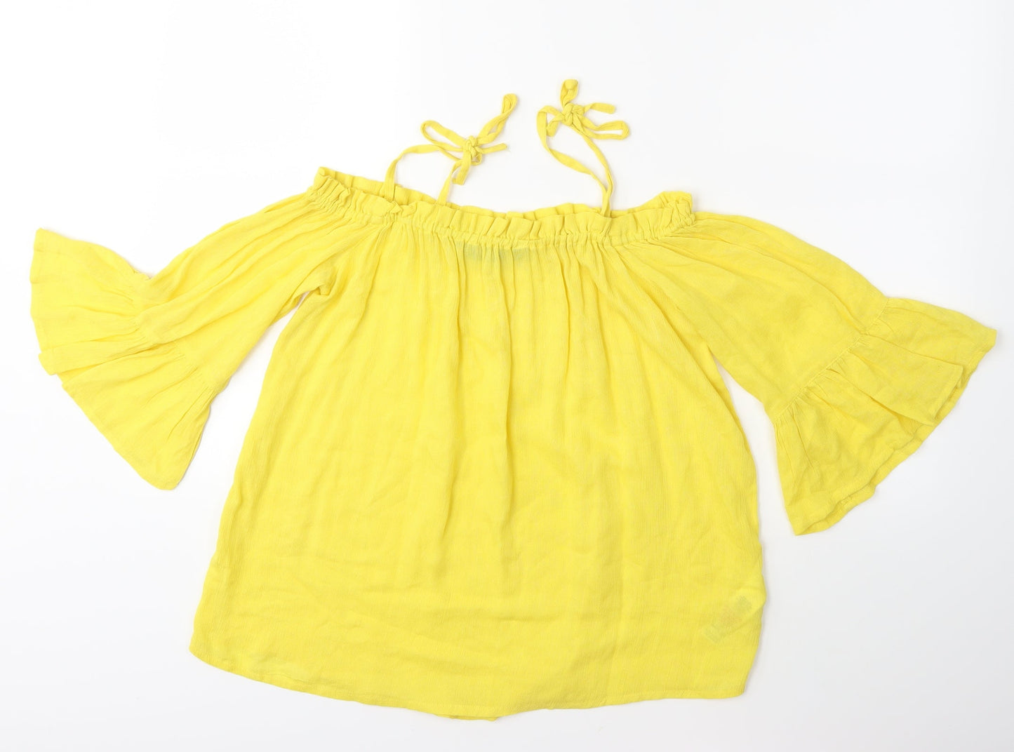 Dorothy Perkins Womens Yellow   Basic Blouse Size 8