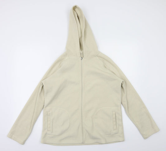 Bonmarche  Womens Beige   Full Zip Jumper Size M