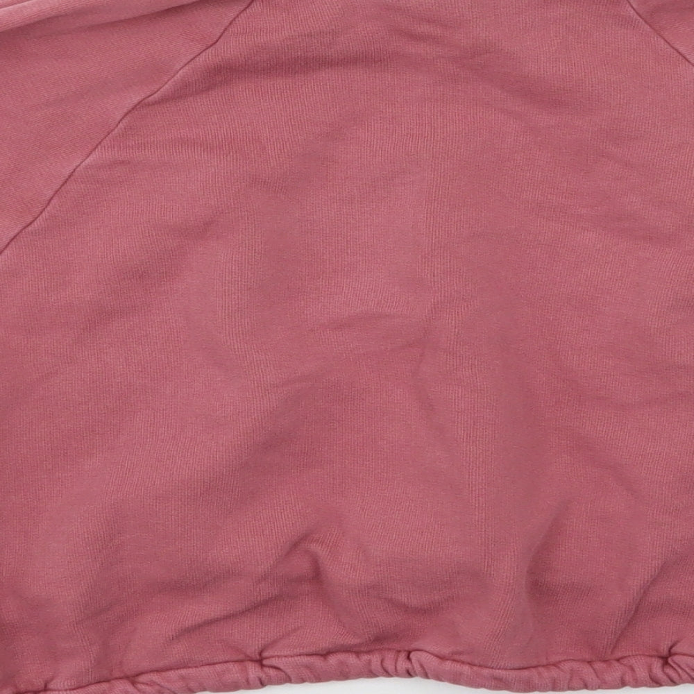 Next  Girls Pink Houndstooth  Pullover Jumper Size 9 Years