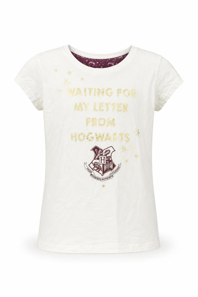 Primark Girls White Animal Print  Basic T-Shirt Size S