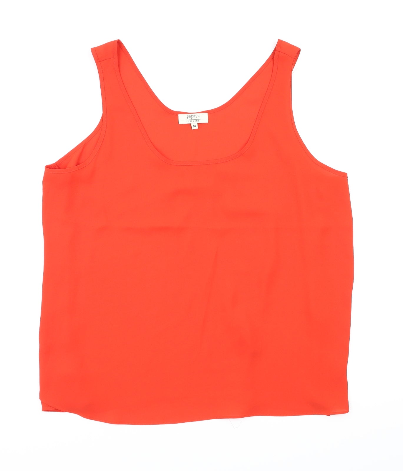 Payapa  Womens Red   Basic Blouse Size 14