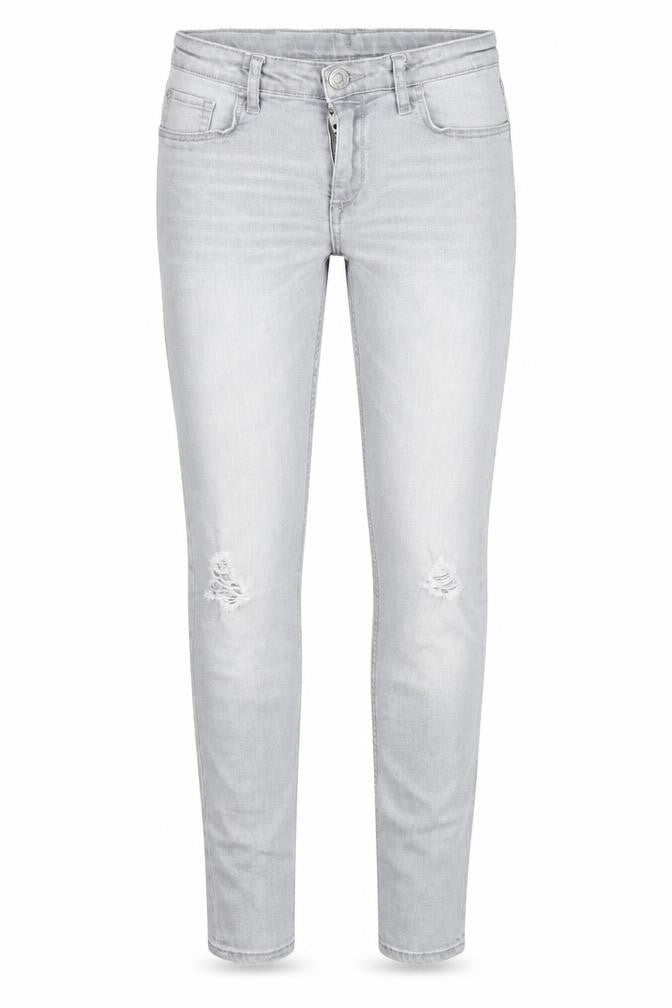 H&M Girls Grey  Denim Skinny Jeans Size 11 Years - Distressed