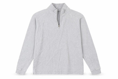 Front view of Easy men’s grey knit jumper, size L