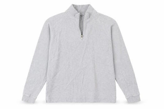 Front view of Easy men’s grey knit jumper, size L
