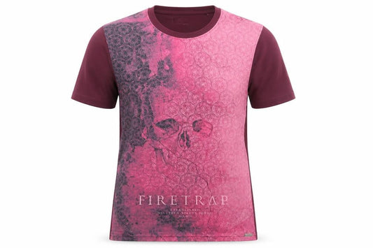 Front view of Fire Trap women’s purple basic t-shirt, size S