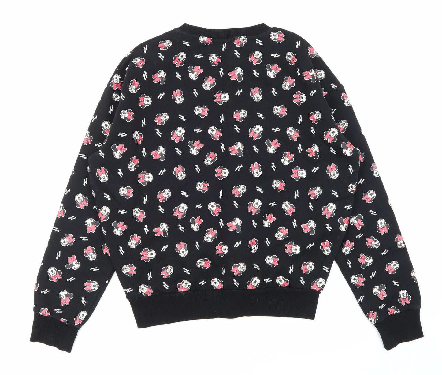 Primark Womens Black Animal Print  Pullover Sweatshirt Size 6