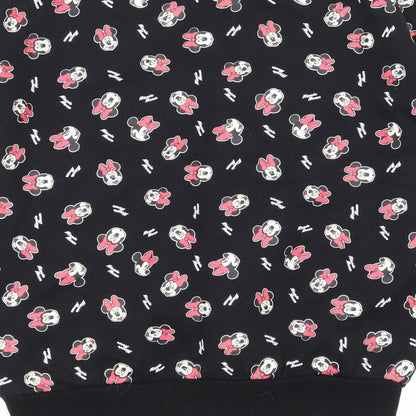Brand and care label for Primark women’s black animal print pullover sweatshirt, size UK 6