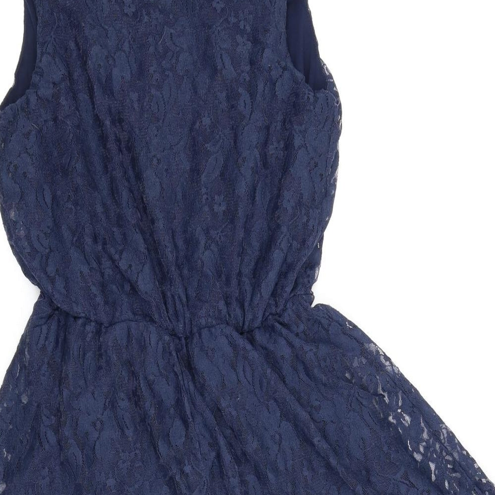 Atmosphere Womens Blue Floral  A-Line  Size 10