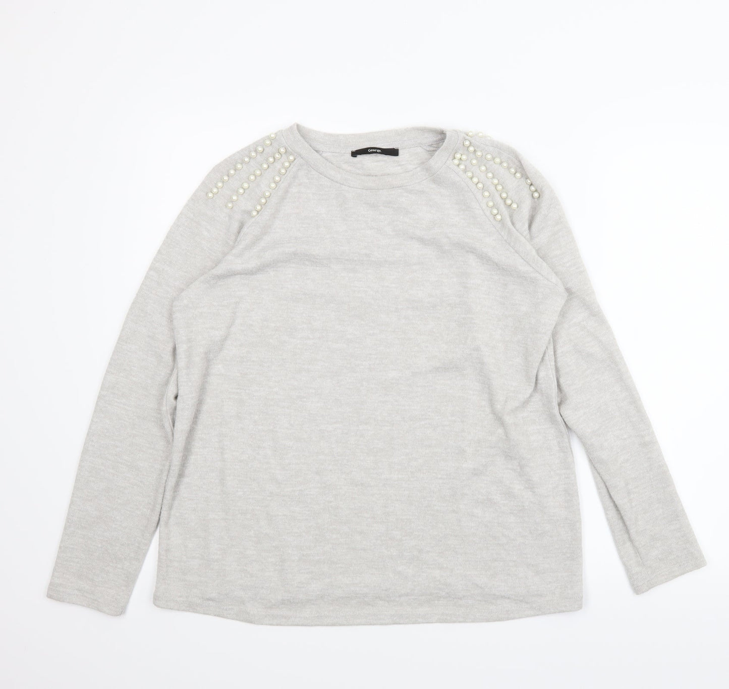 George Womens Grey   Pullover Jumper Size M