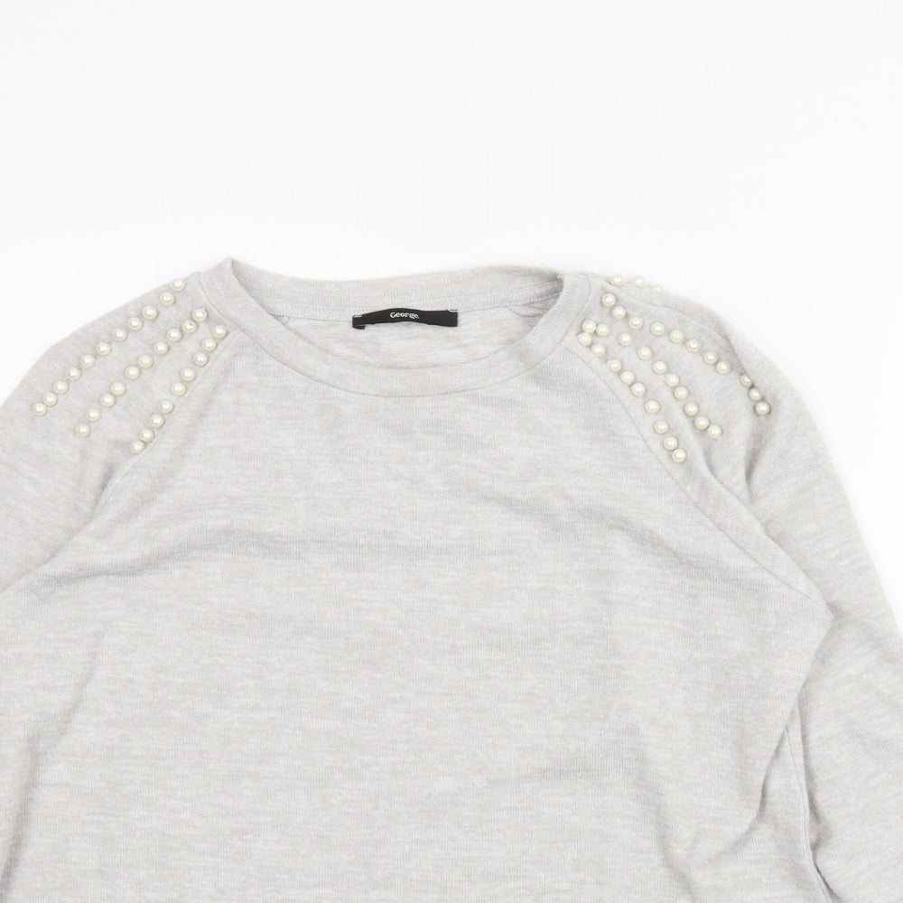 George Womens Grey   Pullover Jumper Size M