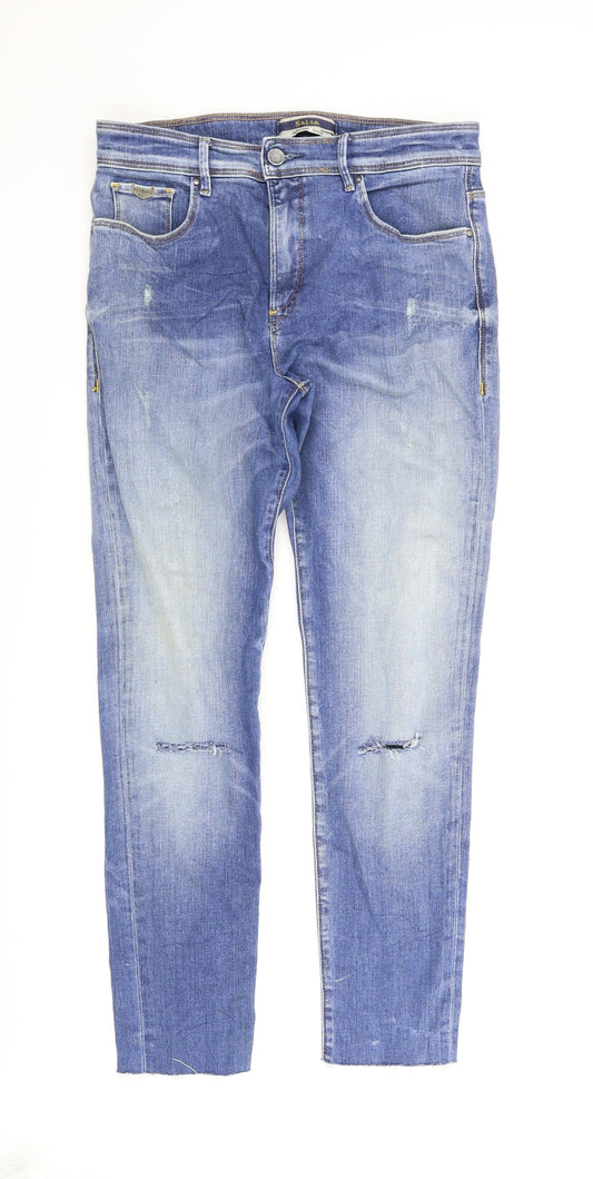Salsa Mens Blue  Denim Tapered Jeans Size 30 L27 in