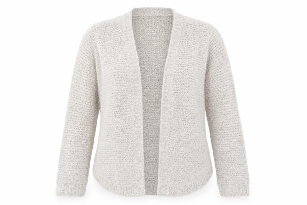 Bonmarché Womens Grey Cardigan Jumper Size M