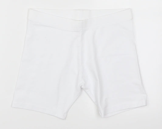 NEXT Girls White   Sweat Shorts Size 13 Years