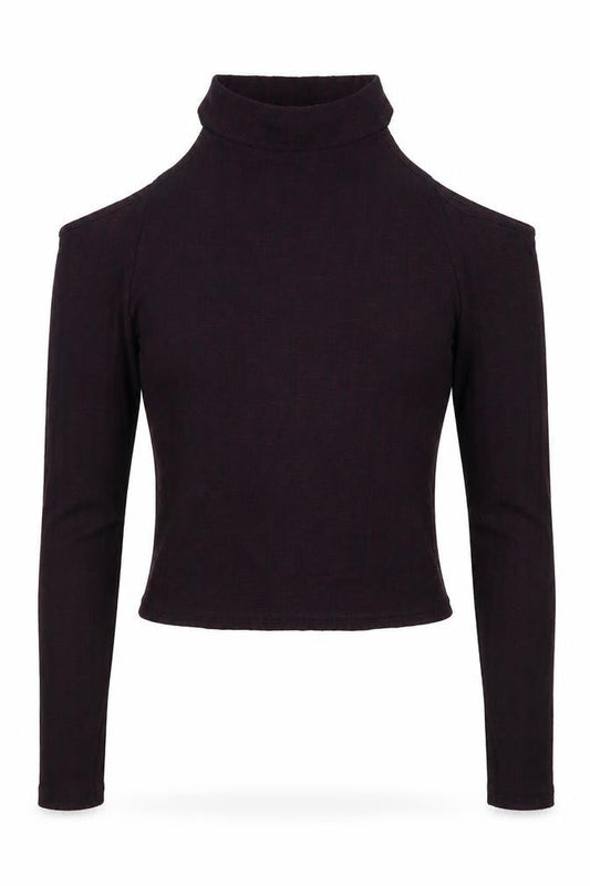 New Look Womens Purple   Cropped T-Shirt Size 8