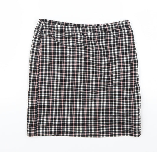 New Look Girls Pink Check  Straight & Pencil Skirt Size 12 Years