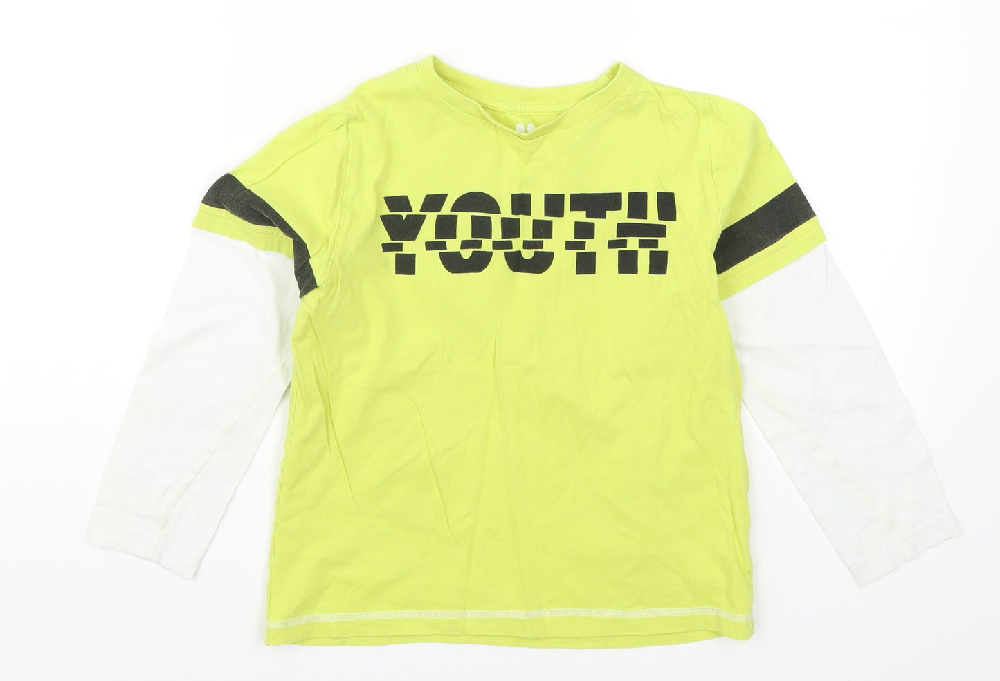 Very Boys Yellow Solid   Pyjama Top Size 7 Years  - Youth