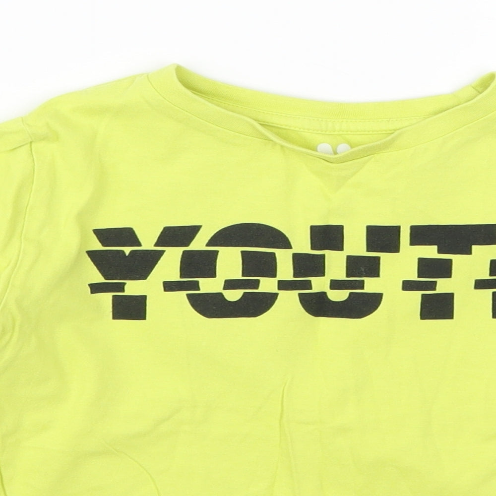 Very Boys Yellow Solid   Pyjama Top Size 7 Years  - Youth