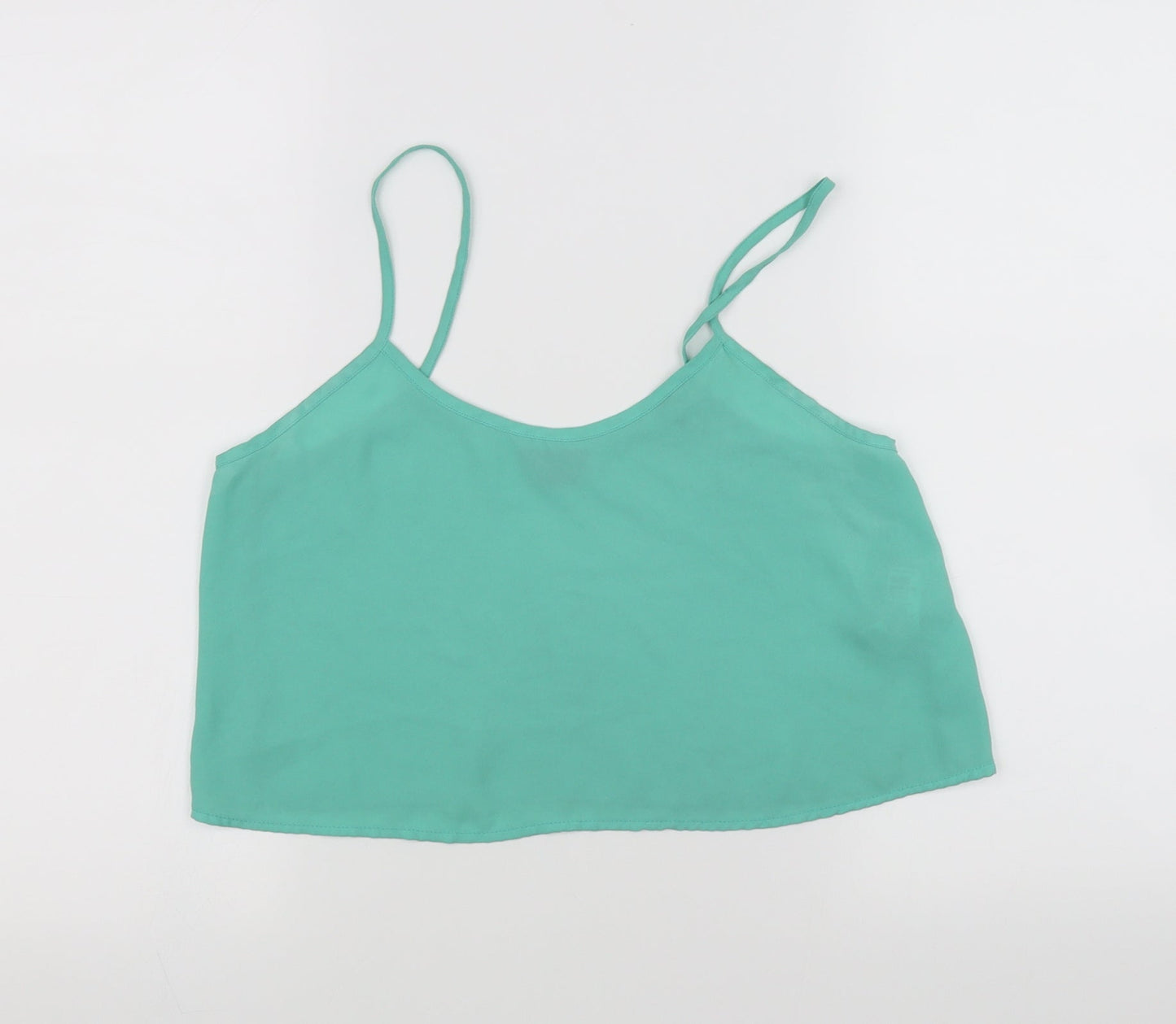 Topshop Womens Green   Basic Tank Size 8