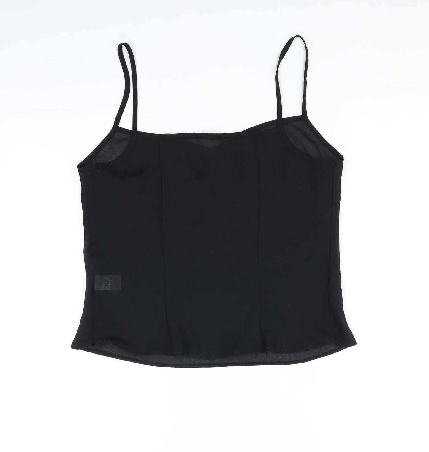Preworn Womens Black   Basic Tank Size 14