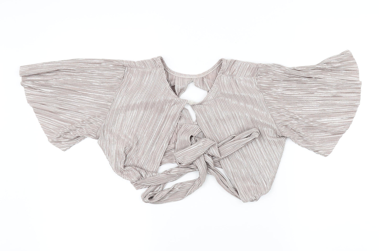 New Look Womens Grey   Basic Blouse Size 8