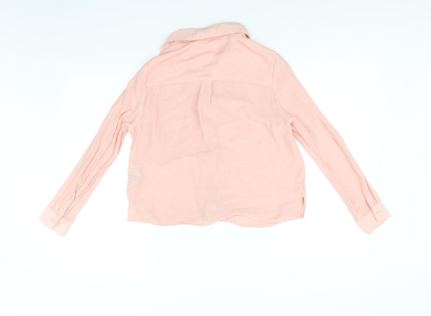New Look Womens Pink   Basic Button-Up Size 8