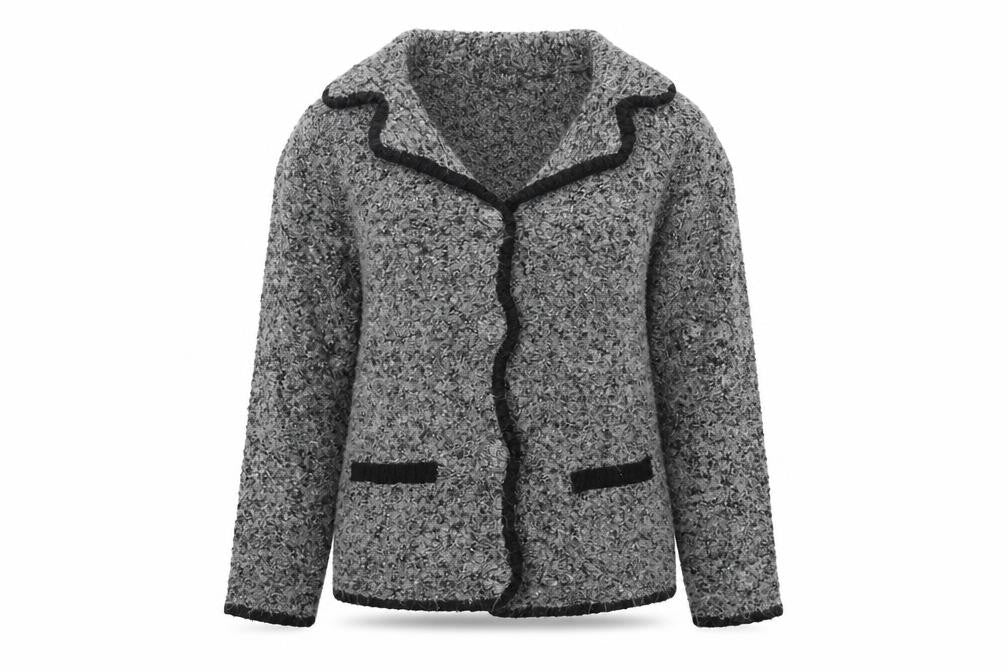 Casamia Womens Grey Cardigan Jumper Size M